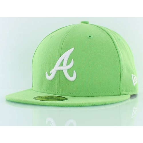 Kšiltovka New Era 5950 Atlanta Braves lime