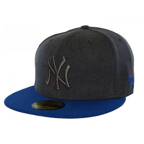 Kšiltovka New Era 5950 Pop Tonal NY Yankees heather graphite/blue