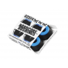 Silentbloky Bones HardCore Bushings Soft black/blue