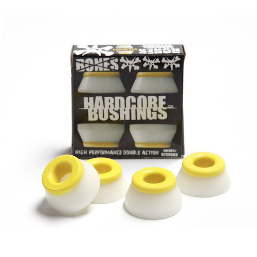 Silentbloky Bones HardCore Bushings Medium white/yellow