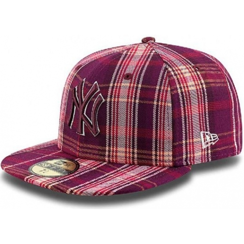 Kšiltovka New Era 5950 Plaider NY Yankees maroon/gray/scarlet