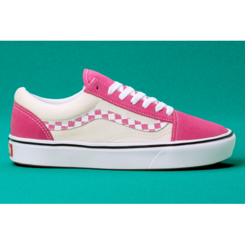 Boty Vans ComfyCush Old Skool (Sidestripe Check) carmine rose/true white