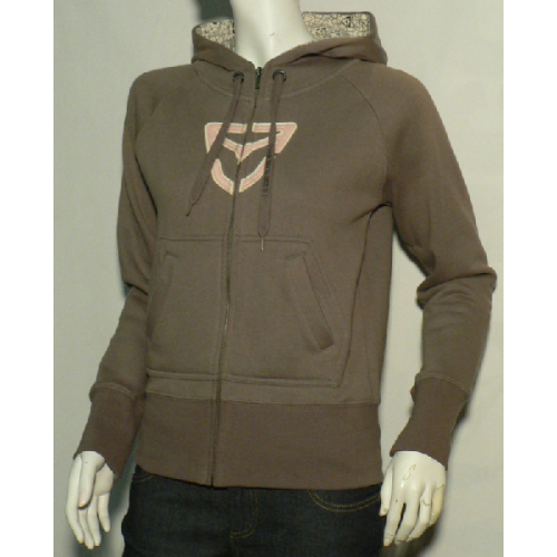 Mikina Vehicle Symbol zip walnut