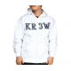 Mikina Krew Striper 2 Zip white