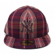 Kšiltovka New Era 5950 Plaider NY Yankees maroon/gray/scarlet