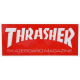Samolepa Thrasher Logo Sticker Medium red