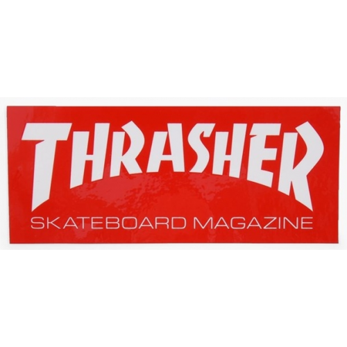 Samolepa Thrasher Logo Sticker Medium red