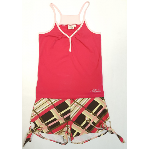 Pyžamo Rip Curl P-Plaid Short Pyjamas bright rose