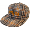 Kšiltovka Enjoi Plaid Snapback orange