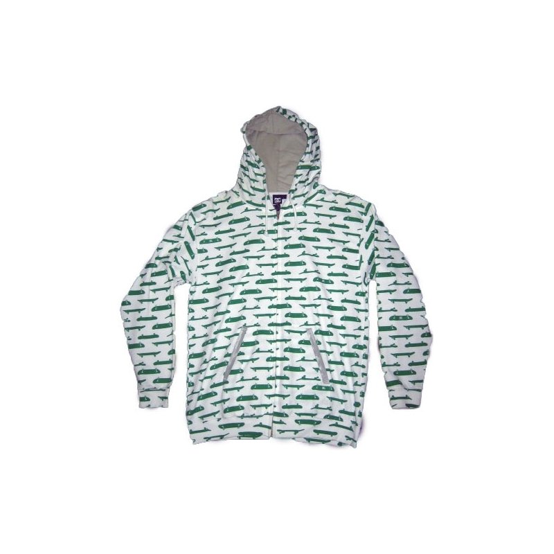 Mikina DC Means Zip white